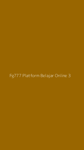 Tampilan Antarmuka Aplikasi Fg777 Platform Belajar Online - 3