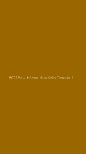 Tampilan Antarmuka Aplikasi Fg777 Portal Informasi Game Online Terupdate - 1