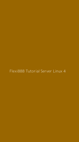 Tampilan Antarmuka Aplikasi Flexi888 Tutorial Server Linux - 4