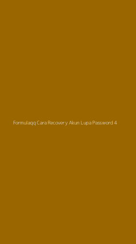 Tampilan Antarmuka Aplikasi Formulaqq Cara Recovery Akun Lupa Password - 4