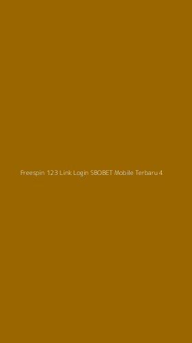 Tampilan Antarmuka Aplikasi Freespin 123 Link Login Sbobet Mobile Terbaru - 4
