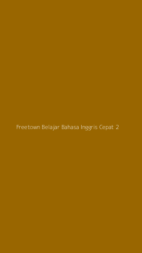 Tampilan Antarmuka Aplikasi Freetown Belajar Bahasa Inggris Cepat - 2