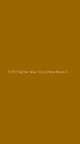 Tampilan Antarmuka Aplikasi Ft707 Daftar Akun Toto Online Resmi - 3