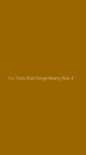 Tampilan Antarmuka Aplikasi Ful Toto Alat Pengembang Web - 4