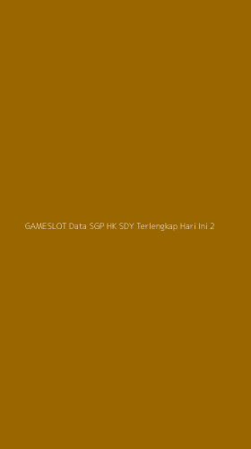 Tampilan Antarmuka Aplikasi Gameslot Data Sgp Hk Sdy Terlengkap Hari Ini - 2