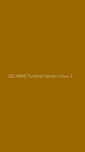 Tampilan Antarmuka Aplikasi Gelar4d Tutorial Server Linux - 2