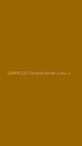 Tampilan Antarmuka Aplikasi Gemoy222 Tutorial Server Linux - 2