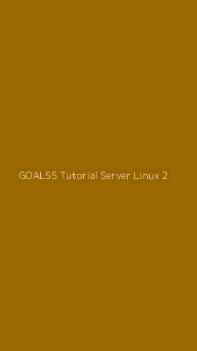 Tampilan Antarmuka Aplikasi Goal55 Tutorial Server Linux - 2