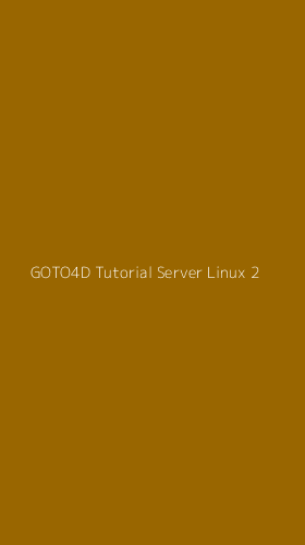 Tampilan Antarmuka Aplikasi Goto4d Tutorial Server Linux - 2