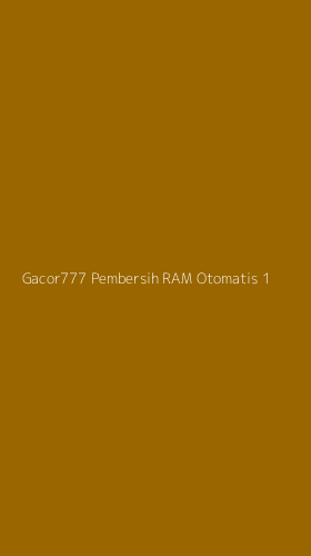 Tampilan Antarmuka Aplikasi Gacor777 Pembersih Ram Otomatis - 1