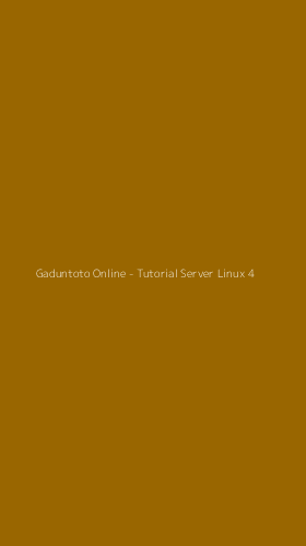 Tampilan Antarmuka Aplikasi Gaduntoto Online - Tutorial Server Linux - 4