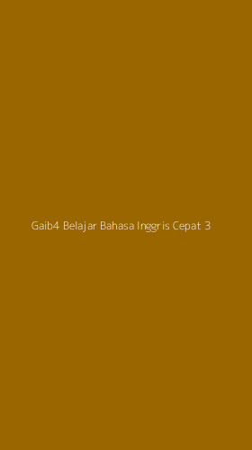 Tampilan Antarmuka Aplikasi Gaib4 Belajar Bahasa Inggris Cepat - 3