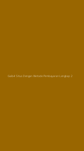 Tampilan Antarmuka Aplikasi Gaib4 Situs Dengan Metode Pembayaran Lengkap - 2