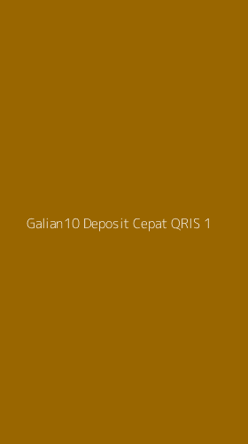 Tampilan Antarmuka Aplikasi Galian10 Deposit Cepat Qris - 1
