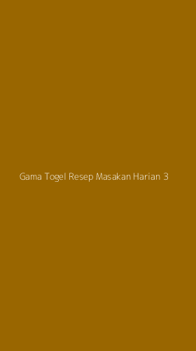 Tampilan Antarmuka Aplikasi Gama Togel Resep Masakan Harian - 3