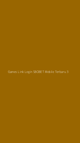 Tampilan Antarmuka Aplikasi Games Link Login Sbobet Mobile Terbaru - 3