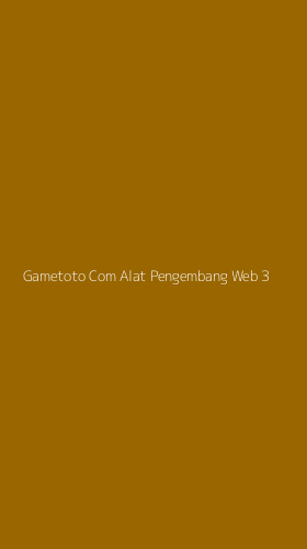 Tampilan Antarmuka Aplikasi Gametoto Com Alat Pengembang Web - 3