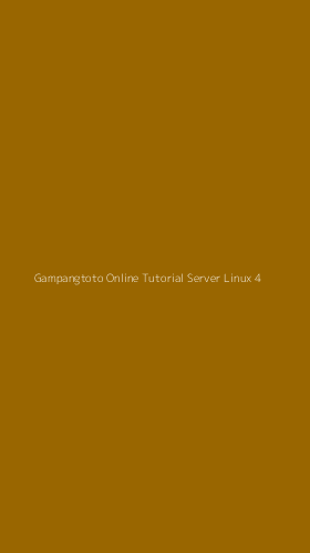 Tampilan Antarmuka Aplikasi Gampangtoto Online Tutorial Server Linux - 4