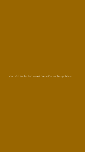Tampilan Antarmuka Aplikasi Garis4d Portal Informasi Game Online Terupdate - 4