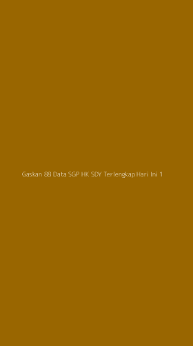 Tampilan Antarmuka Aplikasi Gaskan 88 Data Sgp Hk Sdy Terlengkap Hari Ini - 1