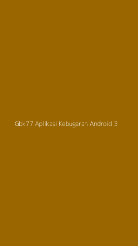 Tampilan Antarmuka Aplikasi Gbk77 Aplikasi Kebugaran Android - 3