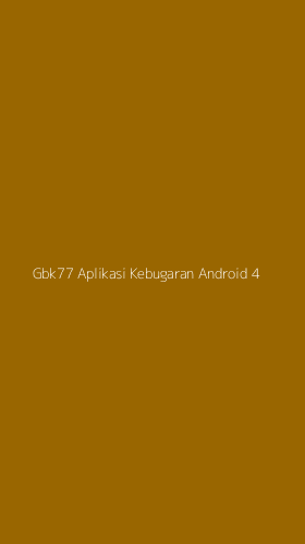 Tampilan Antarmuka Aplikasi Gbk77 Aplikasi Kebugaran Android - 4