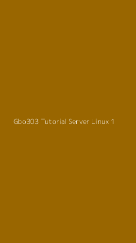 Tampilan Antarmuka Aplikasi Gbo303 Tutorial Server Linux - 1