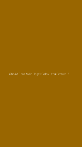 Tampilan Antarmuka Aplikasi Gbo4d Cara Main Togel Colok Jitu Pemula - 2