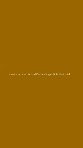 Tampilan Antarmuka Aplikasi Gembalapoker Jadwal Pertandingan Bola Hari Ini - 4