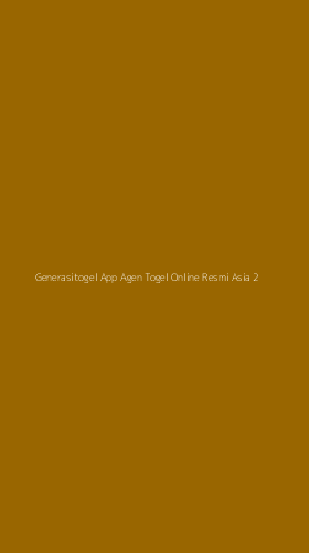 Tampilan Antarmuka Aplikasi Generasitogel App Agen Togel Online Resmi Asia - 2