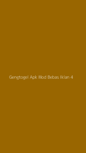 Tampilan Antarmuka Aplikasi Gengtogel Apk Mod Bebas Iklan - 4