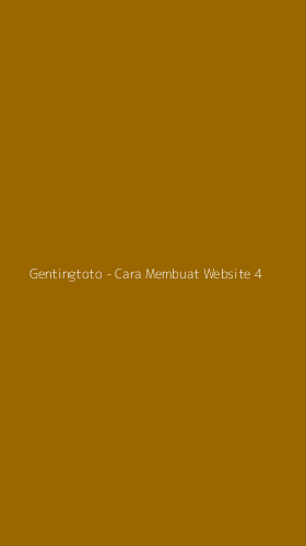 Tampilan Antarmuka Aplikasi Gentingtoto - Cara Membuat Website - 4