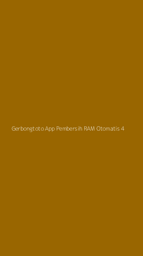Tampilan Antarmuka Aplikasi Gerbongtoto App Pembersih Ram Otomatis - 4