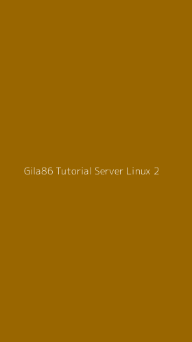 Tampilan Antarmuka Aplikasi Gila86 Tutorial Server Linux - 2