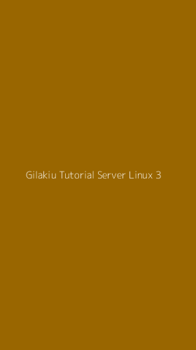 Tampilan Antarmuka Aplikasi Gilakiu Tutorial Server Linux - 3