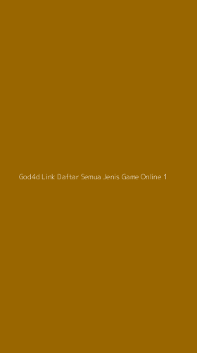 Tampilan Antarmuka Aplikasi God4d Link Daftar Semua Jenis Game Online - 1
