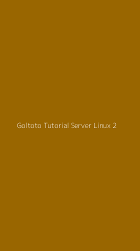 Tampilan Antarmuka Aplikasi Goltoto Tutorial Server Linux - 2