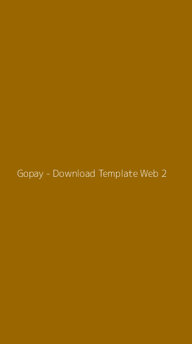 Tampilan Antarmuka Aplikasi Gopay - Download Template Web - 2