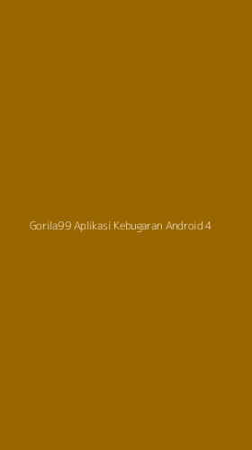Tampilan Antarmuka Aplikasi Gorila99 Aplikasi Kebugaran Android - 4