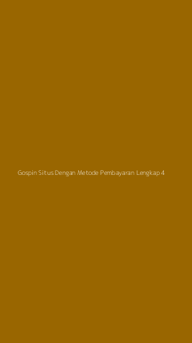 Tampilan Antarmuka Aplikasi Gospin Situs Dengan Metode Pembayaran Lengkap - 4