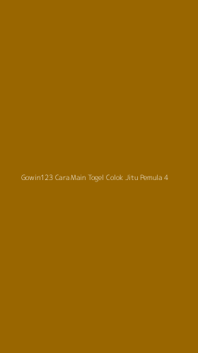 Tampilan Antarmuka Aplikasi Gowin123 Cara Main Togel Colok Jitu Pemula - 4