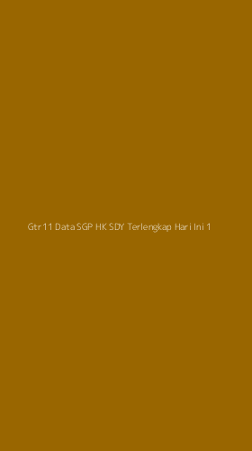Tampilan Antarmuka Aplikasi Gtr11 Data Sgp Hk Sdy Terlengkap Hari Ini - 1