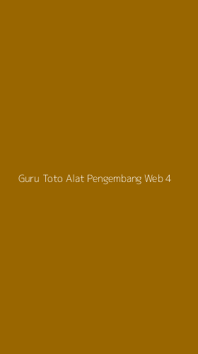 Tampilan Antarmuka Aplikasi Guru Toto Alat Pengembang Web - 4