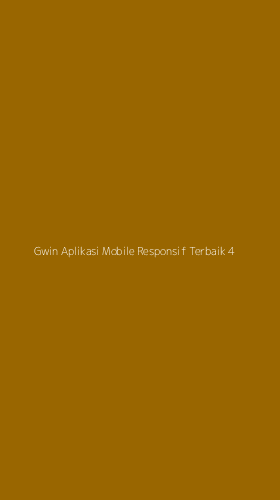 Tampilan Antarmuka Aplikasi Gwin Aplikasi Mobile Responsif Terbaik - 4