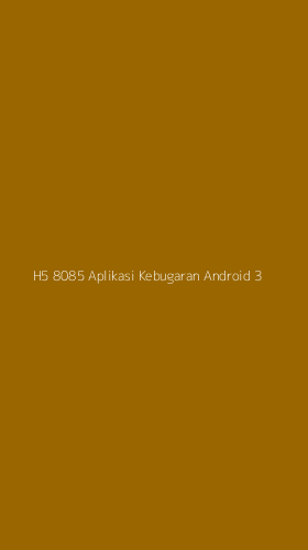 Tampilan Antarmuka Aplikasi H5 8085 Aplikasi Kebugaran Android - 3