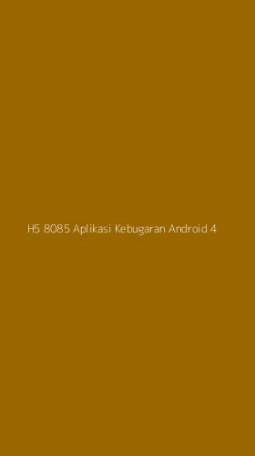 Tampilan Antarmuka Aplikasi H5 8085 Aplikasi Kebugaran Android - 4