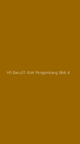 Tampilan Antarmuka Aplikasi H5 Baru01 Alat Pengembang Web - 4