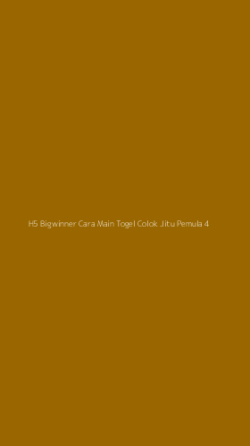 Tampilan Antarmuka Aplikasi H5 Bigwinner Cara Main Togel Colok Jitu Pemula - 4