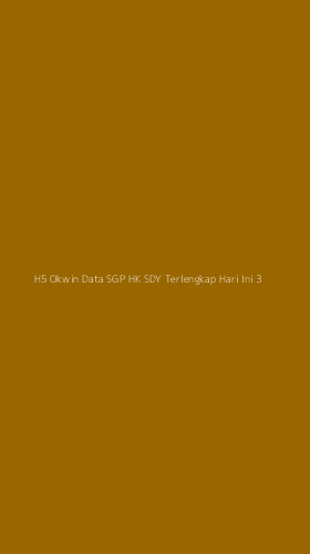 Tampilan Antarmuka Aplikasi H5 Okwin Data Sgp Hk Sdy Terlengkap Hari Ini - 3