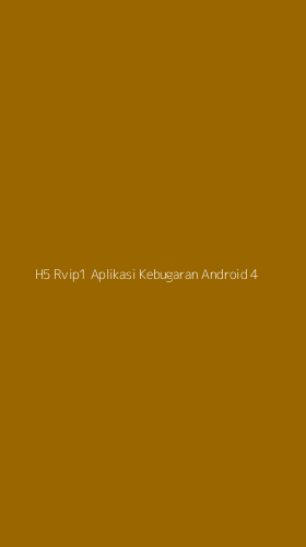 Tampilan Antarmuka Aplikasi H5 Rvip1 Aplikasi Kebugaran Android - 4